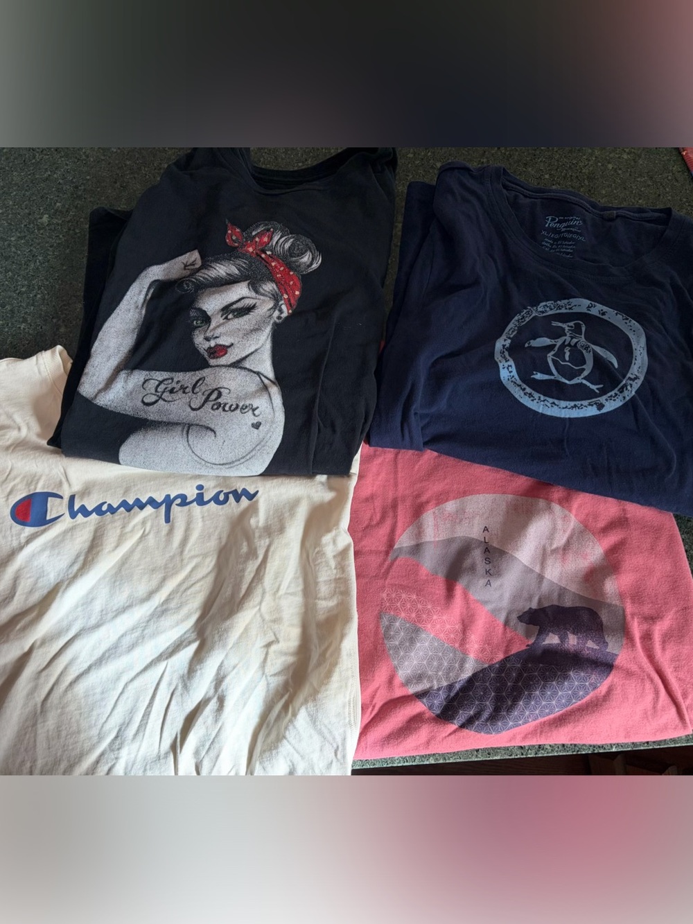 5 piece lot - casual tees/tank